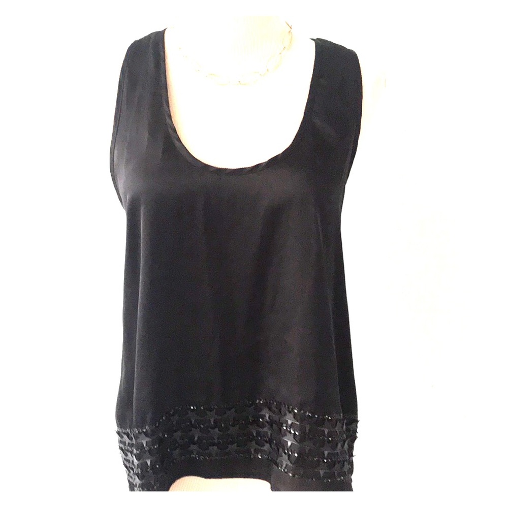 🌸Sheer Black sleeveless top/Forever 21/Medium